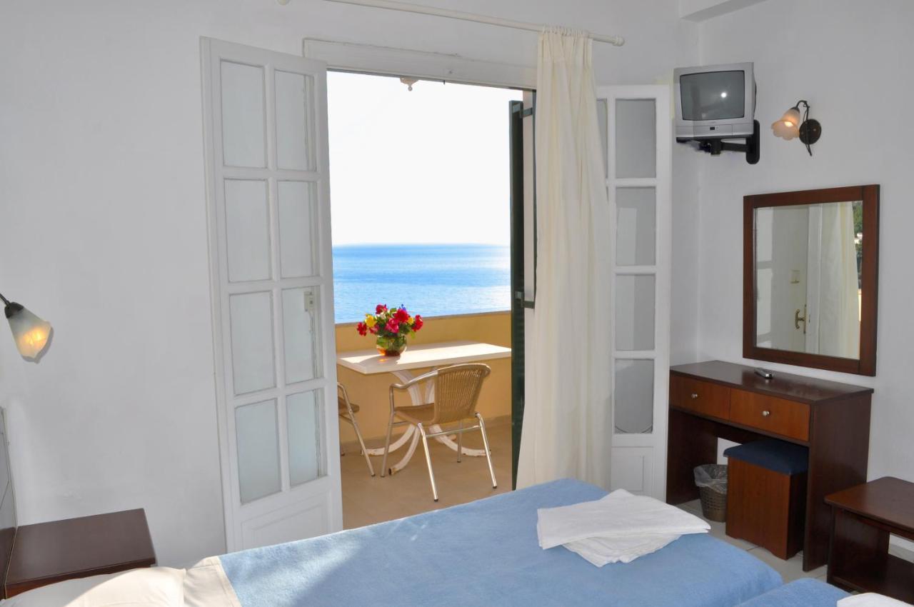 Holiday Apartments Maria With Pool And Panorama View - Agios Gordios Beach Kültér fotó